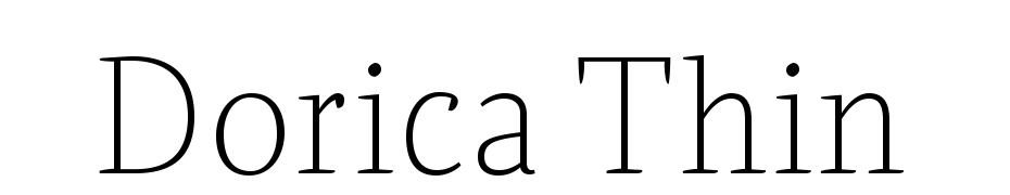 Dorica Thin Font Download Free